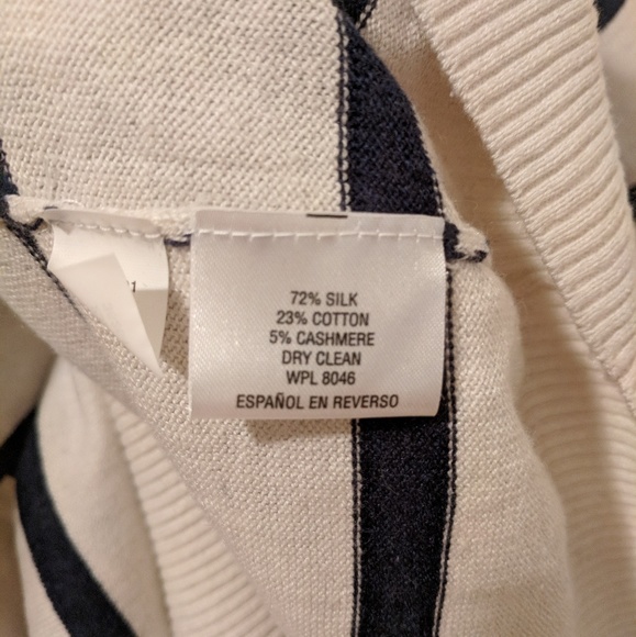 Club Room Striped 1/4 Zip Pullover - XL - Picture 2 of 4